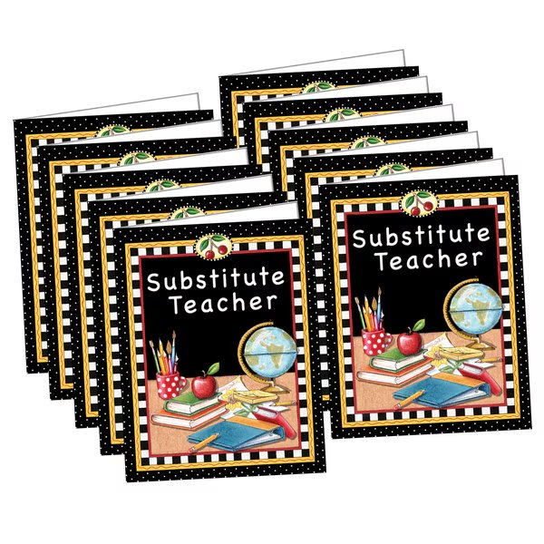 Mary Engelbreit Substitute Teacher Pocket Folder, PK10, Teacher Created Resources, Mfr#: TCR4834